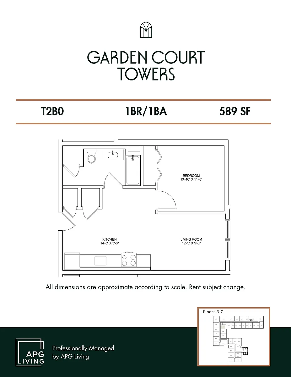 Floor plan T2B0