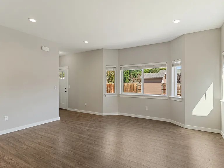 Living room looking at front door.