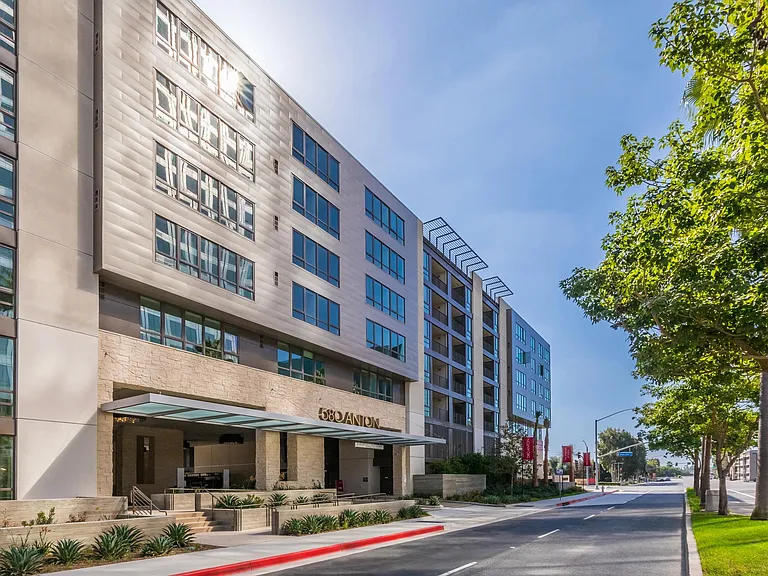 Street_side exterior highlighting the community's contemporary design.