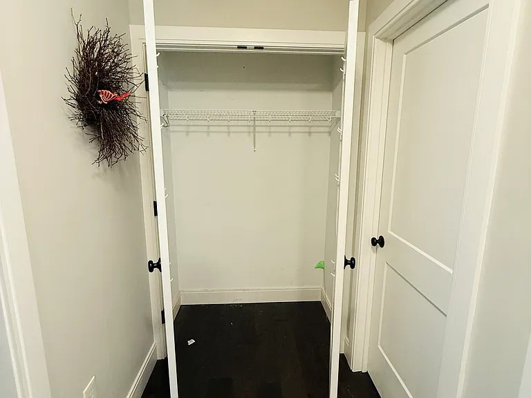 First floor coat closet