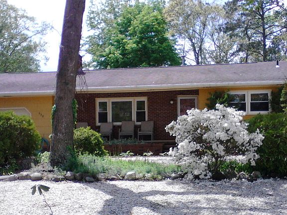 front porch offers seating