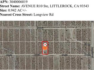 Avenue R10, Littlerock, CA 93543
