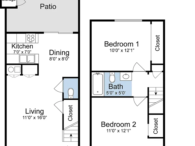 Two Bedroom Townhouse Two Bedroom Townhouse