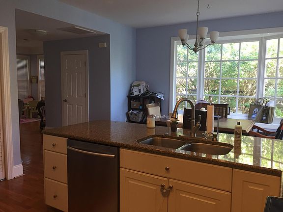 View from Kitchen to dining and living room