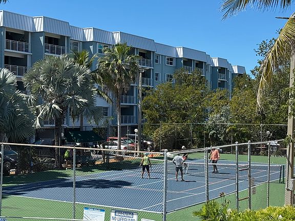 Tennis court and pickleball court.