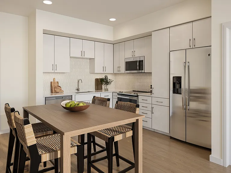 Modern Kitchen with Stainless Steel Appliances