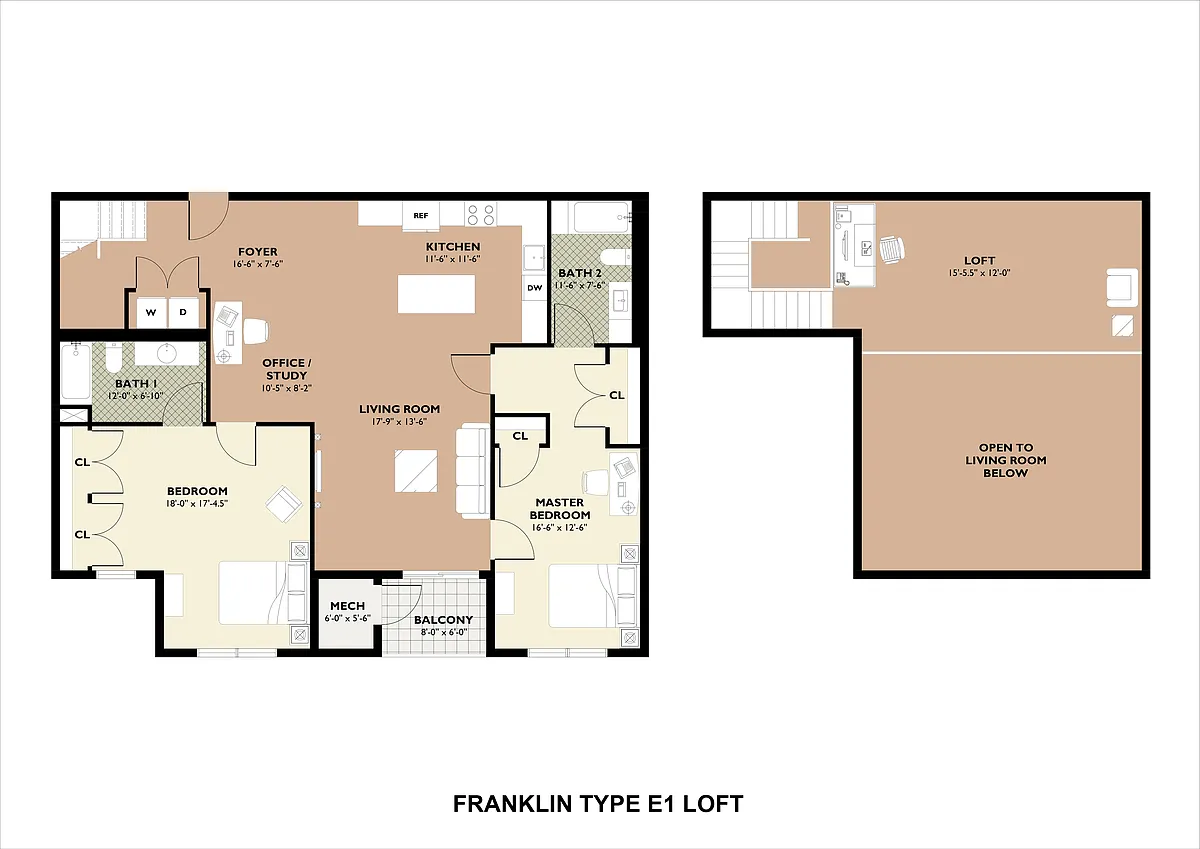 Floor plan Type E Loft