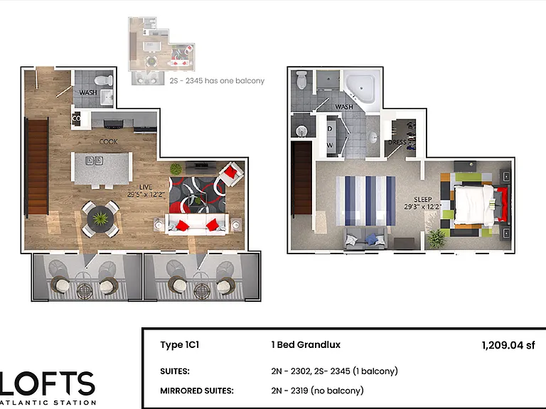 1C1 - 1 Bed Grandlux 1C1 - 1 Bed Grandlux