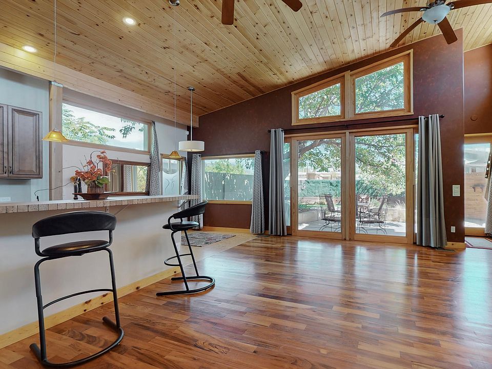 Great Room with window wall to backyard