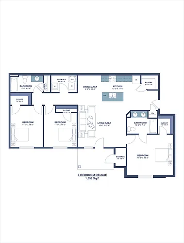 Floor plan 3B