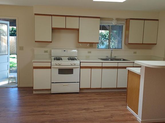Kitchen from Living Area Open front door