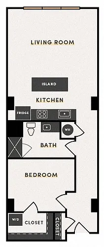 Floor plan 1 Bed E