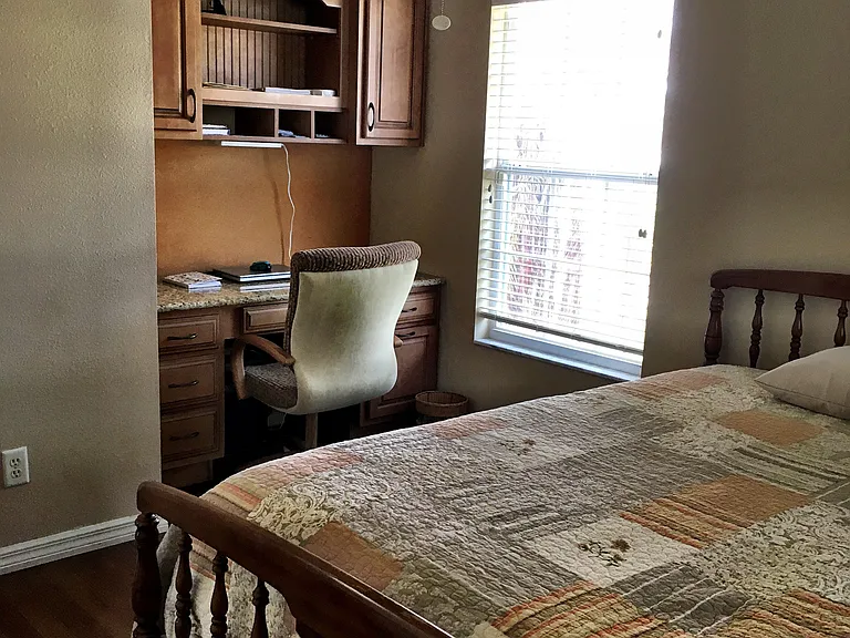 Guest Bedroom with Office Area