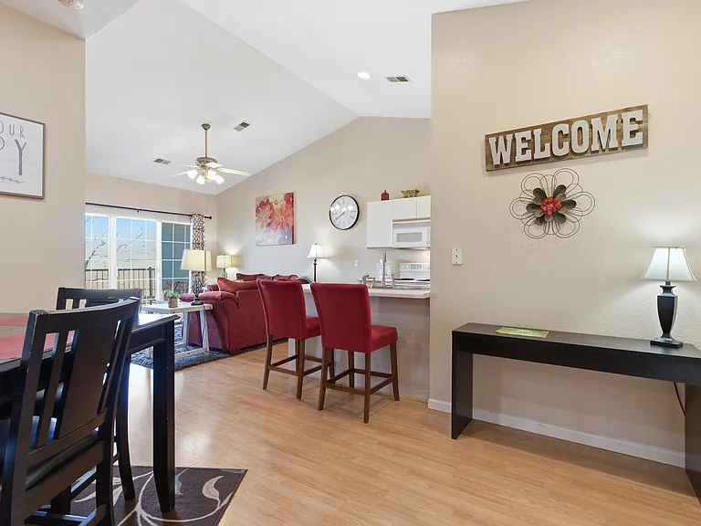 entry way with wood floors