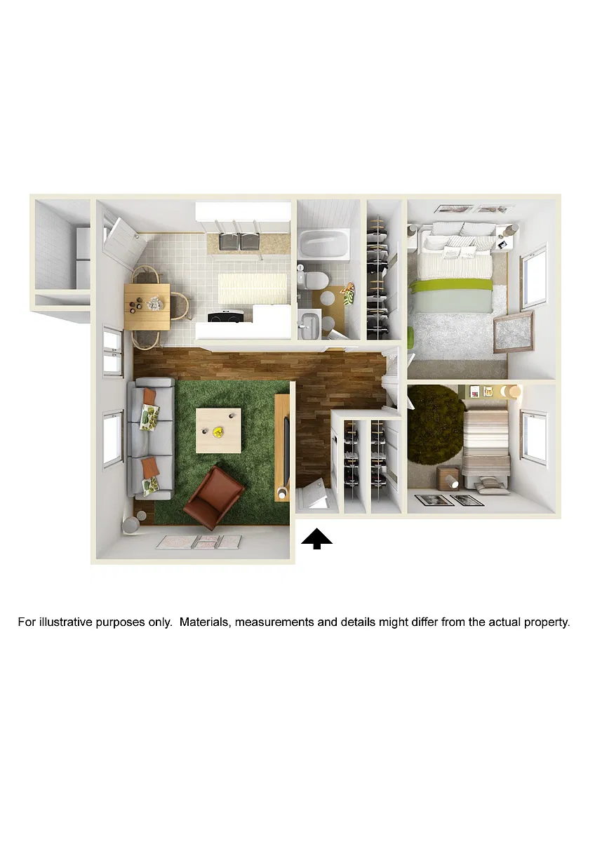 Floor plan Hudson South 2x1a