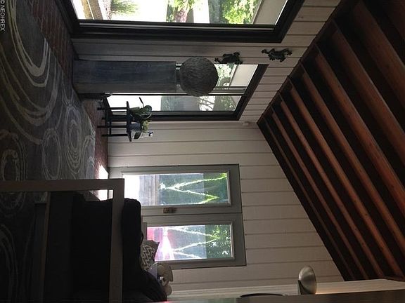 View of breezeway to the front door.