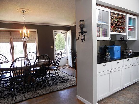 Dining room with hardwood floors
