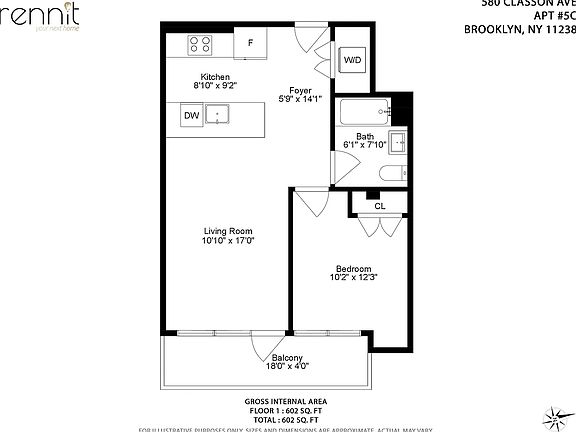 2nd image of 580 Classon Ave Unit 5C