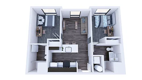 Floor plan 2X2 A