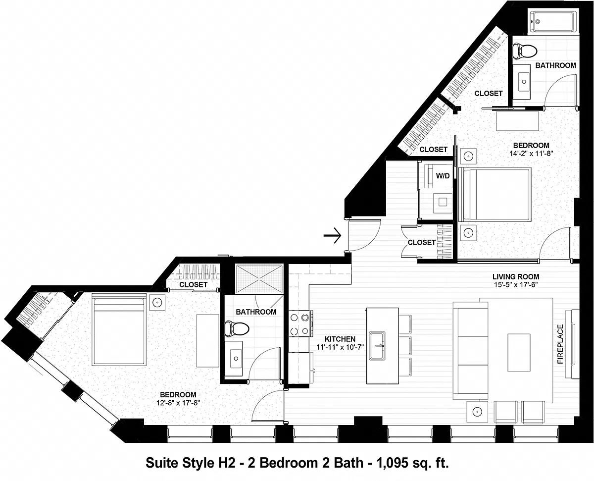 Floor plan Suite Style H2
