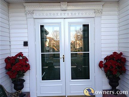 Front double door entrance