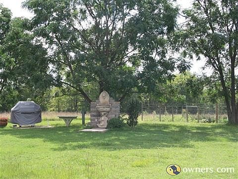 Backyard fountain & BBQ Grill