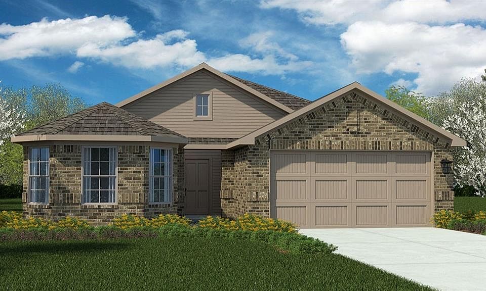 Front Elevation - D.R. Horton''s Huntsville Floorplan - Elevation C - All Home and community information, including pricing, included features, terms, availability and amenities, are subject to change at any time without notice or obligation. All Drawings, pictures, photographs, video, square footages, floor plans, elevations, features, colors and sizes are approximate for illustration purposes only and will vary from the homes as built.