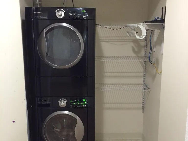 In-unit laundy Frigidaire Gallery Series washer & dryer