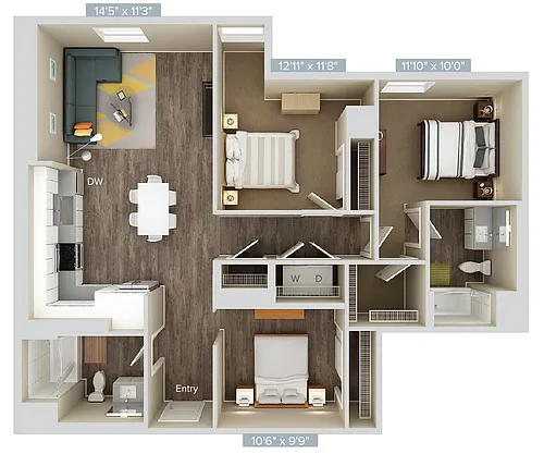 Floor plan C1-1240
