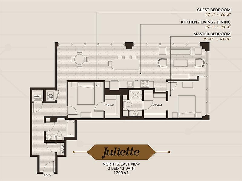 Juliette floorplan