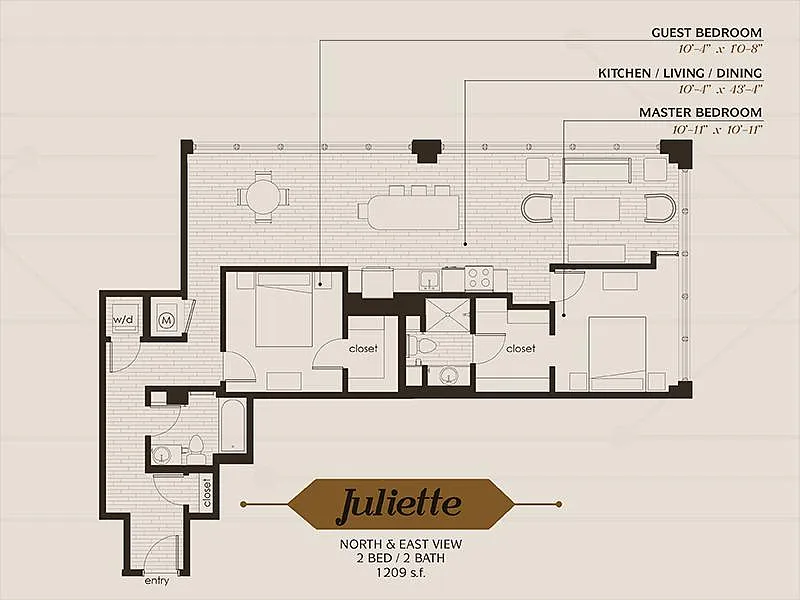 Floor plan Juliette
