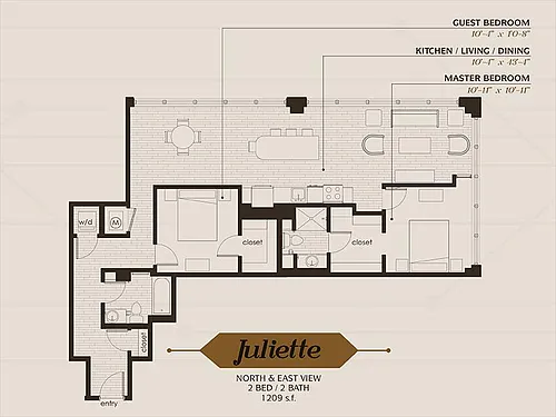 Floor plan Juliette