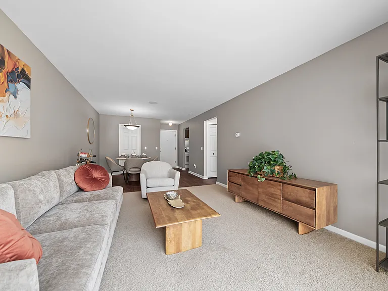 Open concept Living-Dining at Lakeside Village in Clinton Township