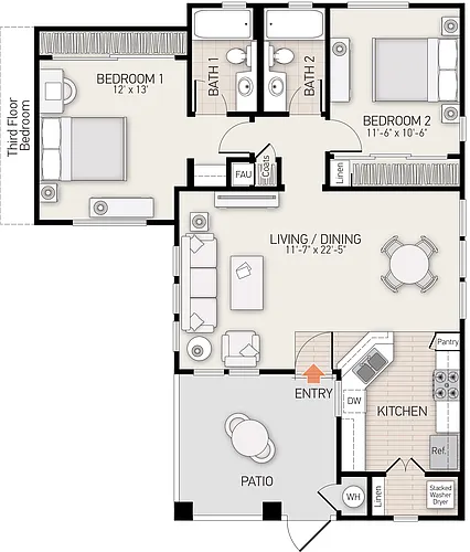Floor plan Plan D