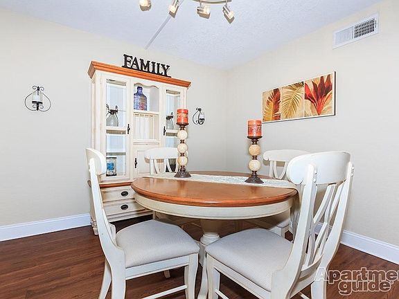 Seperate dining room near the kitchen and living room with p