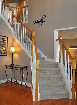 Elegant turned staircase