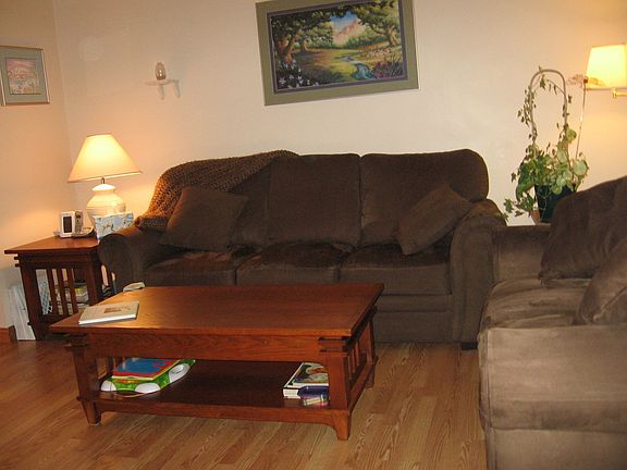 Living Room-New wood laminate flooring