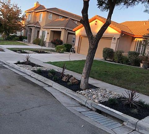 house with neighbors house on left