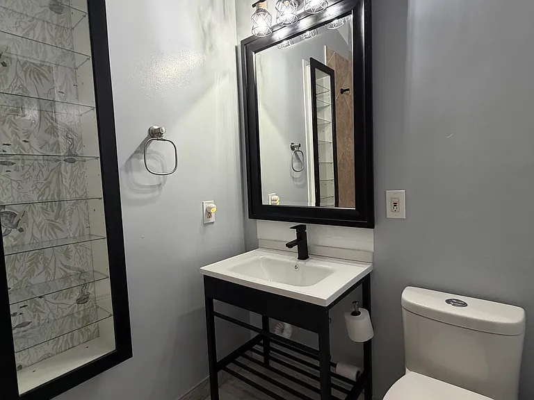 Bathroom with tub