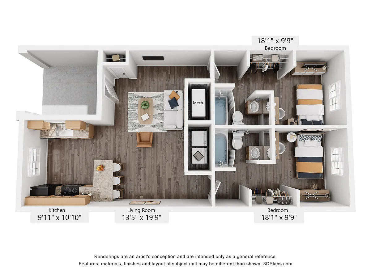 Floor plan Mill