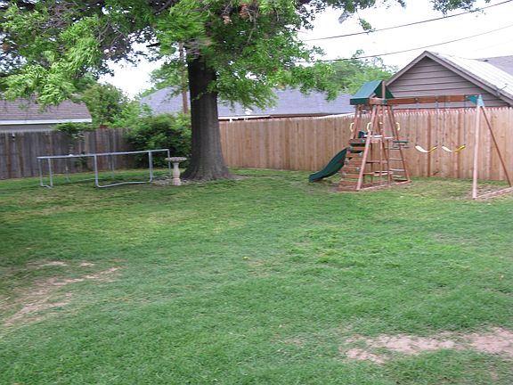 Fenced yard
