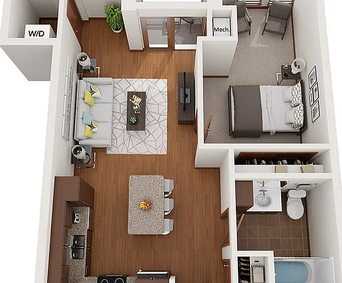 Floor Plan H | Domain | Apartments in Madison, WI Floor Plan H | Domain | Apartments in Madison, WI