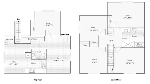 Floor plan Glassboro Deluxe Renovated