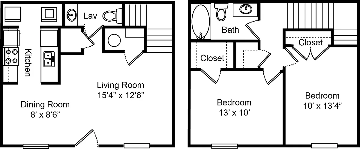 Floor plan B - The Somerset