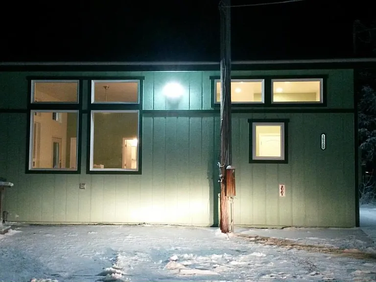 Exterior at night Jan 2018
