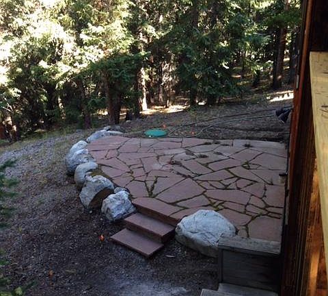 West patio and path