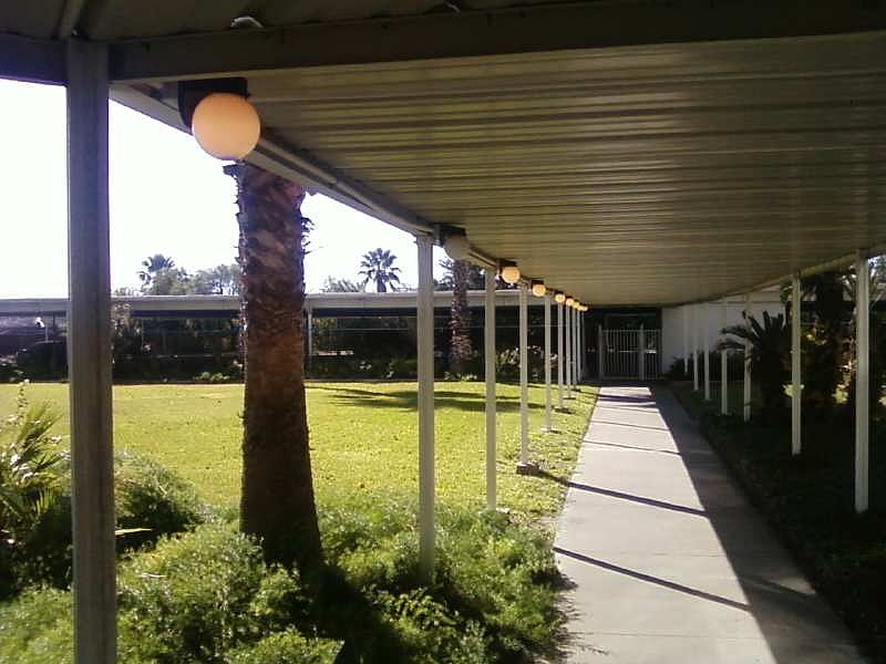 Walk to carport