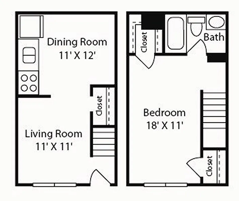 Floor plan 1X1