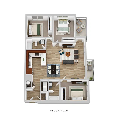 Floor plan 3 Bedroom