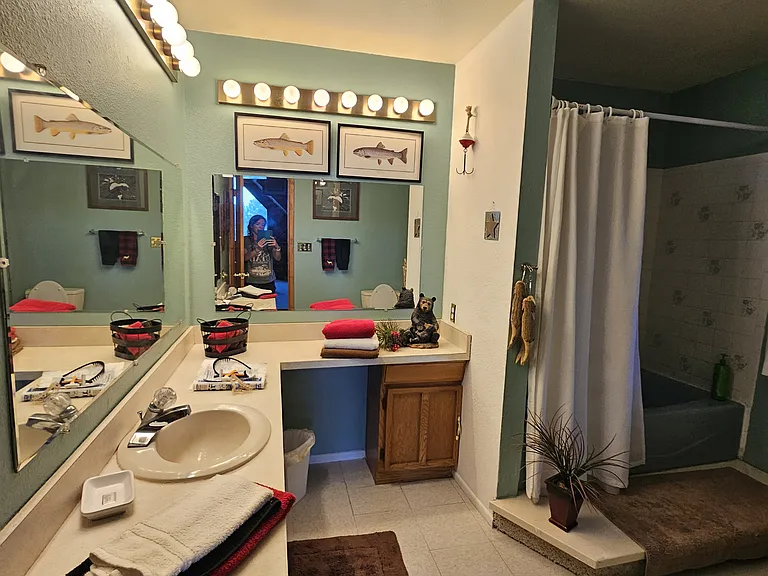 Master bathroom. Private 3rd floor. Off the main front room area 3rd floor. Fully Furnished.